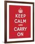 'Keep Calm and Carry On', 1939-English School-Framed Giclee Print