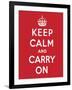 'Keep Calm and Carry On', 1939-English School-Framed Giclee Print