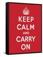 'Keep Calm and Carry On', 1939-English School-Framed Stretched Canvas