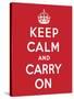 'Keep Calm and Carry On', 1939-English School-Stretched Canvas