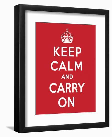 'Keep Calm and Carry On', 1939-English School-Framed Giclee Print