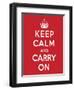 'Keep Calm and Carry On', 1939-English School-Framed Giclee Print