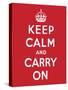 'Keep Calm and Carry On', 1939-English School-Stretched Canvas