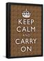 Keep Calm and Carry On Cheetah Print Poster-null-Framed Poster