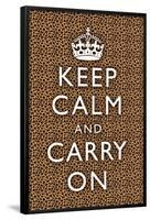 Keep Calm and Carry On Cheetah-null-Framed Poster