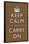 Keep Calm and Carry On Cheetah-null-Framed Poster