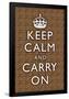Keep Calm and Carry On Cheetah-null-Framed Poster