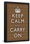 Keep Calm and Carry On Cheetah-null-Framed Poster