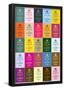Keep Calm and Carry On Colorful Collage Poster-null-Framed Poster