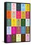 Keep Calm and Carry On Colorful Collage Poster-null-Framed Stretched Canvas