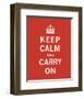 Keep Calm And Carry On II-The Vintage Collection-Framed Art Print