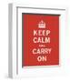 Keep Calm And Carry On II-The Vintage Collection-Framed Art Print