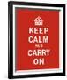 Keep Calm And Carry On II-The Vintage Collection-Framed Giclee Print