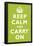 Keep Calm and Carry On Kiwi Art Print Poster-null-Framed Poster