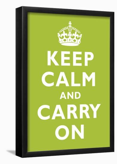 Keep Calm and Carry On Kiwi Art Print Poster-null-Framed Poster