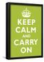 Keep Calm and Carry On Kiwi Art Print Poster-null-Framed Poster