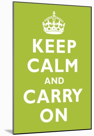 Keep Calm and Carry On Kiwi Art Print Poster-null-Mounted Poster