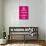 Keep Calm and Carry On, Magenta-null-Poster displayed on a wall