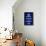 Keep Calm and Carry On (Motivational, Dark Blue) Art Poster Print-null-Framed Poster displayed on a wall