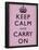 Keep Calm and Carry On (Motivational, Lilac) Art Poster Print-null-Framed Poster