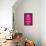 Keep Calm and Carry On (Motivational, Magenta) Art Poster Print-null-Framed Stretched Canvas displayed on a wall