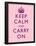 Keep Calm and Carry On Motivational Pale Pink Art Print Poster-null-Framed Poster