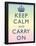 Keep Calm and Carry On Motivational Rainbow Art Print Poster-null-Framed Poster