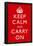 Keep Calm and Carry On (Motivational, Red) Art Poster Print-null-Framed Poster