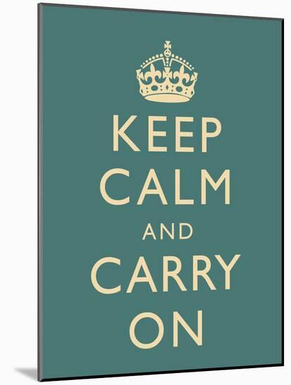 Keep Calm and Carry On Motivational Slate Art Print Poster-null-Mounted Poster