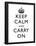 Keep Calm and Carry On (Motivational, White) Art Poster Print-null-Framed Poster