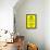 Keep Calm and Carry On (Motivational, Yellow, Black Text) Art Poster Print-null-Framed Poster displayed on a wall