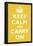 Keep Calm and Carry On Mustard Art Print Poster-null-Framed Poster