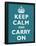 Keep Calm and Carry On Peacock Art Print Poster-null-Framed Poster