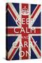Keep Calm and Carry On, Union Jack Flag-null-Stretched Canvas
