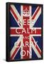 Keep Calm and Carry On, Union Jack Flag-null-Framed Poster