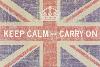 Keep Calm and Carry On (Union Jack)-Ben James-Lamina Framed Art Print