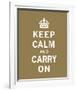 Keep Calm And Carry On VII-The Vintage Collection-Framed Giclee Print