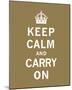 Keep Calm And Carry On VII-The Vintage Collection-Mounted Giclee Print