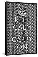 Keep Calm and Carry On Zebra Print Poster-null-Framed Poster