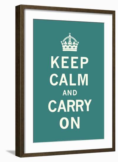 Keep Calm and Carry On-null-Framed Art Print