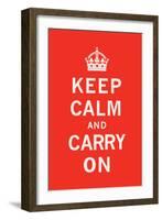 Keep Calm and Carry On-The Vintage Collection-Framed Art Print