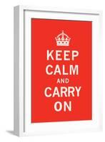 Keep Calm and Carry On-The Vintage Collection-Framed Art Print