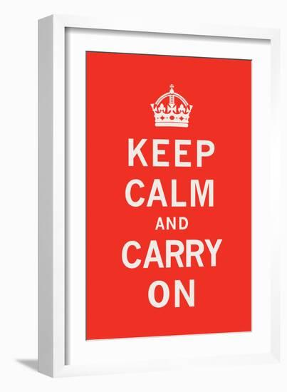 Keep Calm and Carry On-The Vintage Collection-Framed Art Print