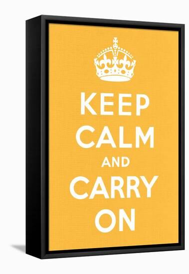 Keep Calm and Carry On-null-Framed Stretched Canvas
