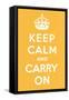 Keep Calm and Carry On-null-Framed Stretched Canvas