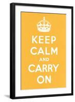 Keep Calm and Carry On-null-Framed Art Print