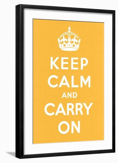 Keep Calm and Carry On-null-Framed Art Print