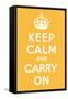 Keep Calm and Carry On-null-Framed Stretched Canvas