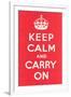 Keep Calm and Carry On-null-Framed Art Print