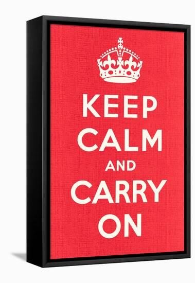 Keep Calm and Carry On-null-Framed Stretched Canvas